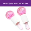 Facial Ice Globe 2PC Roller für kalte oder heiße Haut Massagegeräte für Gesichts- und Augenroller Reduzieren Schwellungen Schönheitssalon Verwendung220429