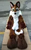 Long Fur Husky Dog Fox Mascot Costume Fursuit Halloween Suit Adults Size Christmas Carnival Birthday Party Outdoor Outfit