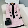 Dames Jackets Designer Model Catwalk Western Suit jas Nieuwe herfst Winterjas Hooggrade Plaid Tweed Casual Spring Birthday Gift CDCA