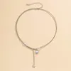 Anhänger Halskette Purui Asymmetrische Kette mit Herz/Stern -Halskette für Frauen Gold Farbe Trendy Choker 2022 Mode Neck Schmuckpendant