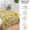 Blankets Cute Gudetamas Lazy Egg Throw Blanket Fuzzy Warm Throws For Winter Bedding 3D Printing Soft Micro Fleece BlanketBlankets