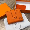 Fashion Classic Letter Solid Color Card Holders Wallet Ladies Clutch Bag Handbag Coin Purse France Brand High Quality Genuine Leather Women