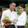 Heren t-shirts keuken geweldige snel droge chef-kok uniform restaurant solide kleur voor volwassene