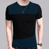 6 дизайна мужская футболка Slim Fit Crew Nece Tshirt Men Men Short Shirt Frush Casual Tee Tops Короткие рубашки M5XL TX116R 220526