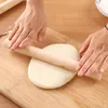 Natural Wooden Rolling Pin Fondant Cake Decoration Kitchen Tool Durable Non Stick Dough Roller High Quality F0510