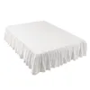 Bed Skirt with Bed Surface Matress Cover Twin /Full/ Queen/ King Size 35cm Height Home el Use Grey White Beige Bed Skirts 220623
