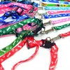 1.0x120cm Dog Harness Leashes Nylon Printed Adjustable Pet Collar Puppy Cat Animals Accessories Pet Necklace Rope Tie