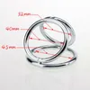 Stainless Steel Cock Ring Penis Male Device Bondage Scrotum Testicle Stretcher Lock Sperm Metal sexy Toys4508340