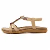 Mvvjke Boheemse vrouwen sandalen edelsteen kralen slippers zomer strand sandaal flip flops dames platte schoenen 220326