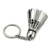 Party favor Metal key chain Keyring badminton keychain badmintons for Party gift