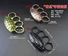 Grenade Clasp Fist Shape Muskmelon Legal Four Tiger Finger Boxing with Car Equipment Hand Brace Ring Defense H2dg