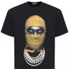 Herr t-shirts ihnomuhnit konstig historia stängda ögon maskerade kortärmade t-shirt modedesigner par sommar topmen's