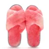 Zapatillas Nxy, nuevas zapatillas de algodón para interiores, zapatillas cruzadas de felpa para mujer, moda de Pvc para el hogar, sandalias de color caramelo, zapatos 220808