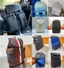 Классическая рюкзак Discovery Toping Cathing Saumur Outdoor Casual Dimbag Damier Stripes Canvas Gradient Blues Style Style Michael Multi Packs Back Packs