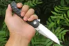 Coltello pieghevole Flipper M6650 D2 Lama drop point satinata Nero G10 con manico in lamiera di acciaio inossidabile Cuscinetto a sfera Coltelli pieghevoli tascabili ad apertura rapida Attrezzatura EDC per esterni