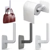 1Pc Kitchen Selfadhesive Accessories Under Cabinet Paper Roll Rack Towel Holder Tissue Hanger Storage for Bathroom Toilet 220809