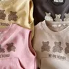 Milancel Spring Baby Clothing Set Toddler Bear Bear Step Bluse and Shorts 3pcs Boys Suit 220507