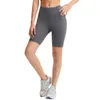 14 hög midja springande cykelbyxor nakna sport shorts kvinnlig fitness leggings yoga korta sidofickor tights snabba torr gym sportkläder7965778