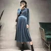 Abito di maternità in velluto Autunno invernale Elegante chic Ins vestiti per donne in gravidanza gravidanza di moda coreana G2204186624665