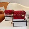 Sommer klassische Mini-Klappe Brief Kette Tasche Matelasse gesteppte Vintage-Mode Top-Qualität Luxus Designer Umhängetasche Schulter Cosmeti225S