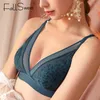 FallSweet – soutien-gorge Sexy sans fil pour femmes, Bralette en dentelle Ultra fine, plongeant en V profond, 220519