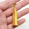 Dekorativa objekt Figurer Fengshui Heart Sutra Pagoda Keychain W4985 DECORATIVE