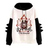 Genshin Impact Xiao Hoodies للجنسين الرسومية غير الرسمية kawaii هودي النساء harajuku مضحكة كاواي هوو تاو قميص أنثى y220713