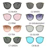 Óculos de sol 2022 tendências homens homens designer de luxo de luxo gradiente de sol dos óculos femininos da moda de fêmea