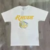Rhude Limited Designer Los Angeles T-shirt Men Women 1 1 High Quality Tops Tea Short Mouw high-quality