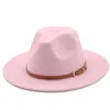 Beralar 56-60cm Beyaz/Blackwide Sim Fedora Hat Kadın Erkekler Taklit Şapkalar Metal Zincir Dekor Panama Caz Chapeau Hatberets
