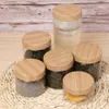 100ML 200ML 300ML 500ML Empty Clear PET Jars Containers With Plastic Imitation Wood Lids Storage Bottle Big Capacity New