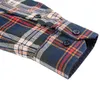 Aoliwen Brand Men 100% Cotton Classic Plaid Farm City Casual Shirt Large Dress For Soft Colorful Flannel 220330