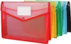 A4 Plastic Wallet File Folder Envelop, waterdichte poly envelope kunststoffen bestanden portefeuilles documentmappen met knopsluiting voor school