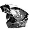 Cascos de motocicleta aprobados por DOT ABS Viseras dobles antivaho Auriculares Bluetooth Casco abatible integrado Forro desmontable MSFH818K10