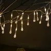 Strings Led Lovely Water Drop String Luzes Bateria Fairy Holiday Light Wedding Declored Declingled Declingled