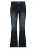 Ropter y2k Flare Jeans Vintage Pantaloni carini a vita bassa Estetica Streetwear Pantaloni cargo casual Coreano Distressed Jean 220705