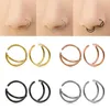 Anel de anel de anel de aço cirúrgico Septo Piercing HOOP Ear Brincos de cartilagem Lips Rings Tragas Daith Helix Nariz Jeias para o corpo