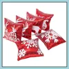 Pillow Case Bedding Supplies Home Textiles Garden Ll Sequin Christmas Er Reindeer Snowflake Pillowcase Sofa Dhjrs