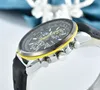 2022 Высококачественные мужские роскошные часы серии Six Stitches Все циферблаты работают Мужские кварцевые часы Япония Лучший бренд из стали и кожаного ремешка