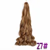 Synthetische krullende vlechthaarextensions 22 inch 150 g pak losse golf gehaakt haar, voorgerekt 3482612