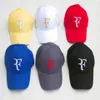 Теннисная кепка Мужская женская бейсболка Роджер Федерер RF Print Пара бейсболок Регулируемые кепки Snapback Шляпы Мужская женская шляпа26447124322
