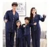 JULY039S SONG Family Pajamas Set Emulation Silk New Pyjamas Kids Sleepwear Parentchild Pajamas Family Outfits Woman Pajamas Y29981024