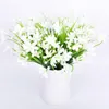 Decorative Flowers & Wreaths Beautiful 7-fork/Bouquet Mini Artificial Plant With Spring Grass Orchid Narcissus Home Room Wedding Decoration