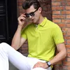 Męskie polo męskie solidny kolor krótko-rękawoeved koszula Summer Men's Business Formal Casual Tchenable Tee Mensmen's Men's BLES22