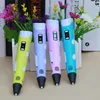 High Quality 3D Pen 100m PLA Filament 1 75mm DIY Pen With Case Finger Sleeve Pen Holder USB Power Kids Educational Toys 220704