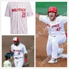 Ed N.C. State Wolfpack Baseball Jersey 8 Trea Turner 16 Carlos Rodon Cory Mazzoni Andrew Knizner Jake Buchanan Will Wilson Tracy Woodson Eric Surkamp Dan Plesac