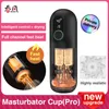Tryfun nouveaux hommes masturbateur tasse PRO mise à l'échelle automatique télescopique chauffage succion Masturbation jouet mâle sexy