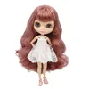 Icy dbs bolly bambola 16 body joint body bjd giocattolo bianco lucido faccia glassata nera con mani extra AB e pannello bambola fai -da -te girl 220707