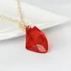 Hänge halsband älskar hjärta mamma röd magi sten halsband film hjälte karaktär logotyp välsignande vänner och familj gåva juvelrypendant