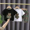 05年の夏の男の子の服セット新しいカジュアルファッションアクティブスポーツTシャツとパンツキッドの子供ベイビー幼児少年衣料品7506705